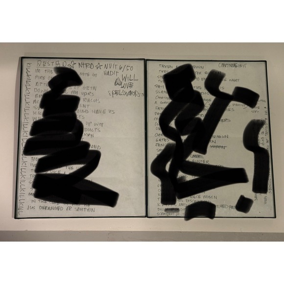 Other - Handwritten Lyrics To Unreleased Song By Godemis of Ces Cru Strange Music